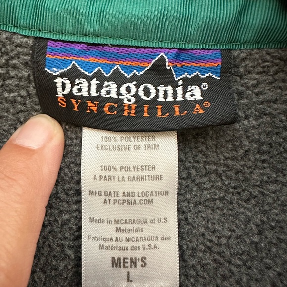 Rare Vtg Mens Patagonia Synchilla Pullover Fall 2012 #25450 mountain athleisure - Picture 11 of 12